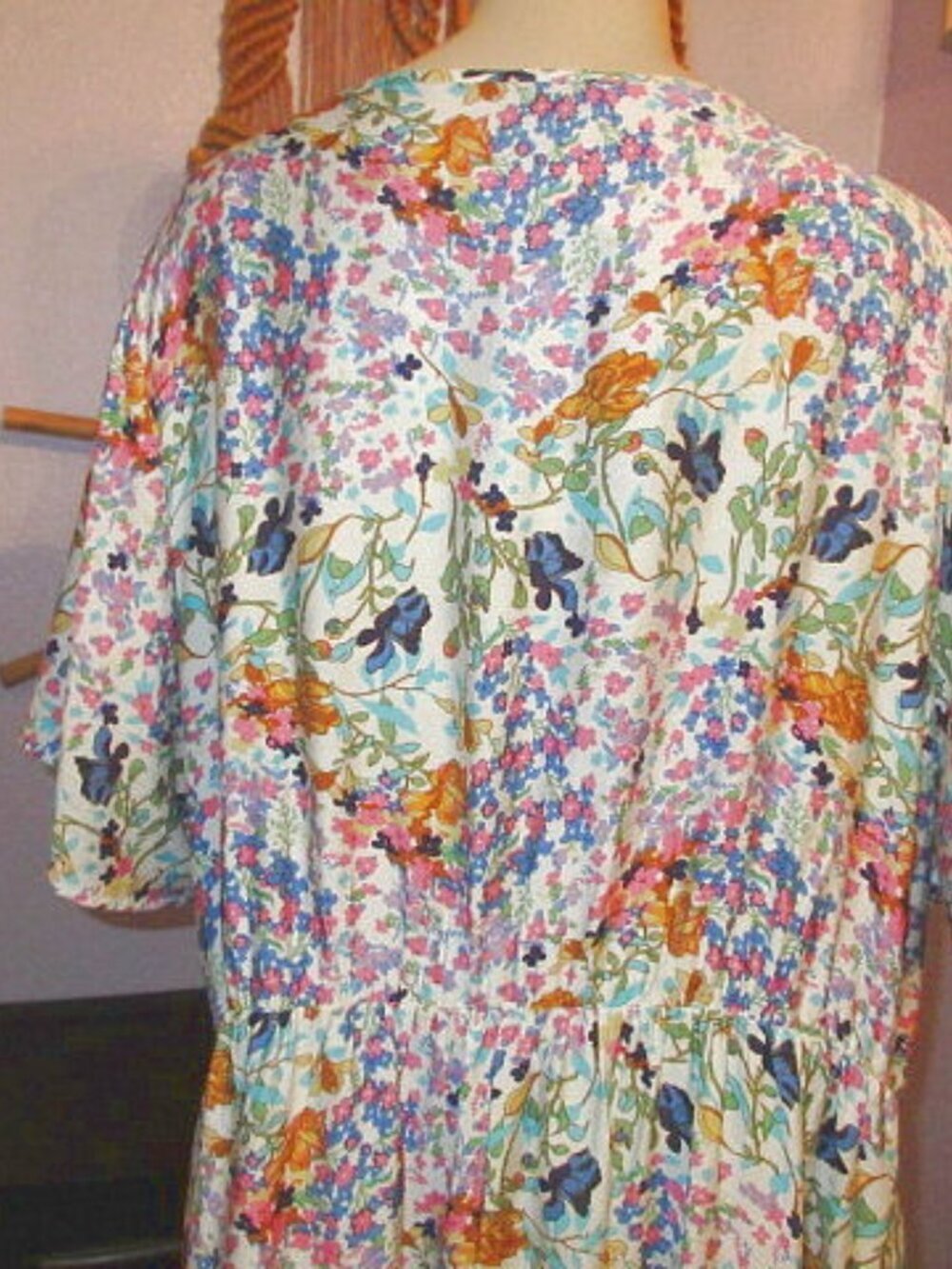 BloomChic Cottagecore Maxi Dress Size 28 Pockets Swing Pleated Flutter Fairy NWT - Picture 8 of 10